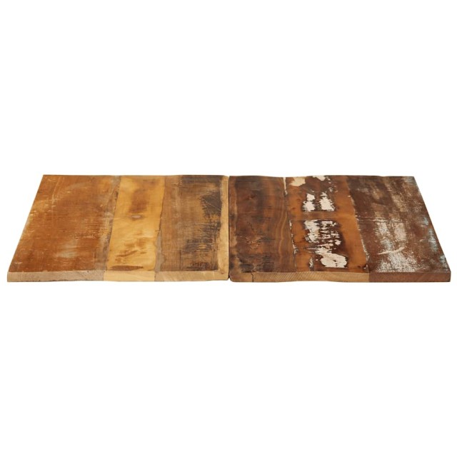 Dessus de table carré 70x70 cm 15-16 mm Bois de récupération