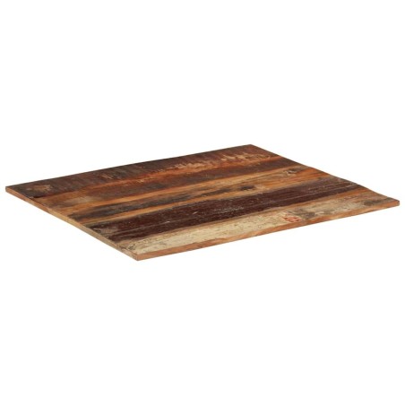 Dessus de table rectangulaire 70x80 cm 15-16 mm Bois récupéré