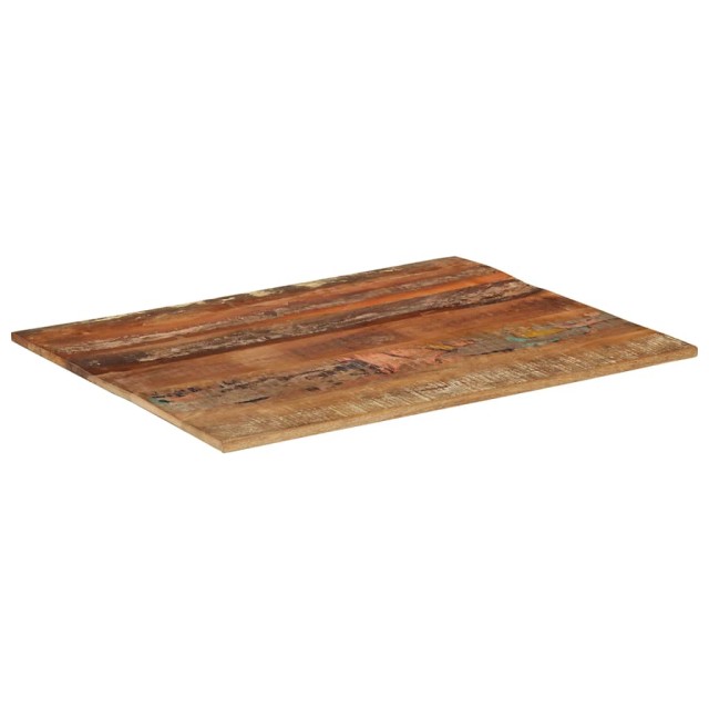 Dessus de table rectangulaire 70x90 cm 15-16 mm Bois récupéré