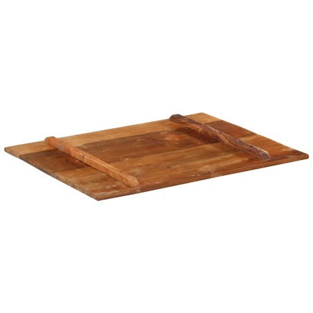 Dessus de table rectangulaire 70x90 cm 15-16 mm Bois récupéré
