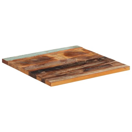 Dessus de table carré 60x60 cm 25-27 mm Bois de récupération