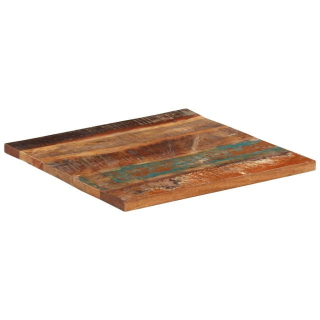 Dessus de table carré 60x60 cm 25-27 mm Bois de récupération