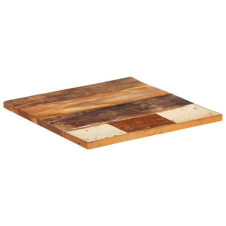 Dessus de table carré 60x60 cm 25-27 mm Bois de récupération