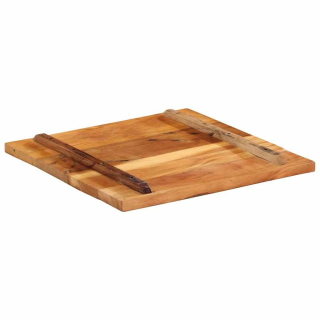 Dessus de table carré 60x60 cm 25-27 mm Bois de récupération