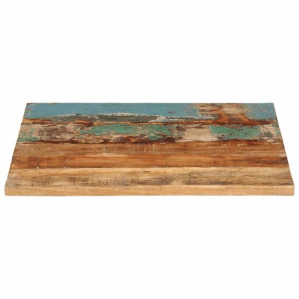 Dessus de table rectangulaire 60x70 cm 25-27 mm Bois récupéré 2