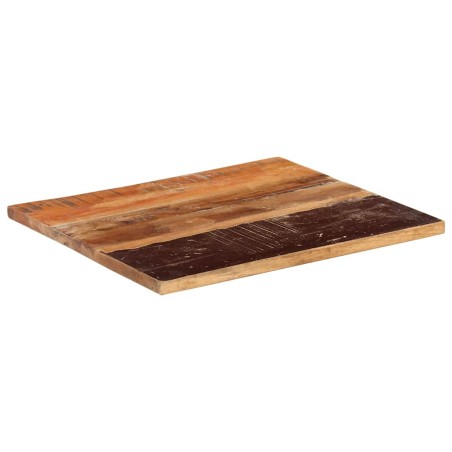 Dessus de table rectangulaire 60x70 cm 25-27 mm Bois récupéré