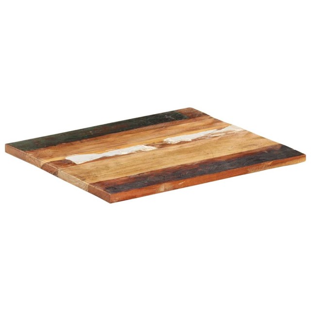 Dessus de table rectangulaire 60x70 cm 25-27 mm Bois récupéré