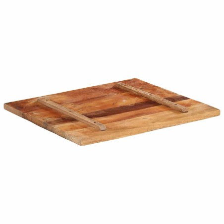 Dessus de table rectangulaire 60x70 cm 25-27 mm Bois récupéré