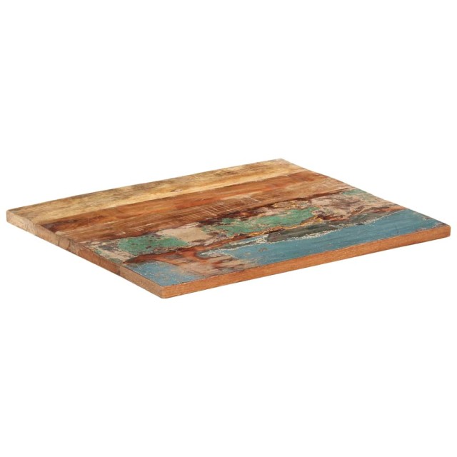 Dessus de table rectangulaire 60x70 cm 25-27 mm Bois récupéré