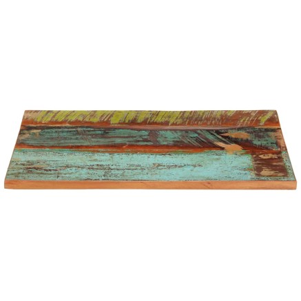 Dessus de table rectangulaire 60x80 cm 25-27 mm Bois récupéré 2