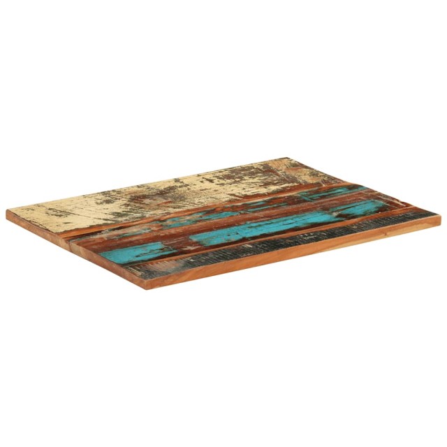 Dessus de table rectangulaire 60x80 cm 25-27 mm Bois récupéré