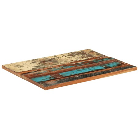 Dessus de table rectangulaire 60x80 cm 25-27 mm Bois récupéré