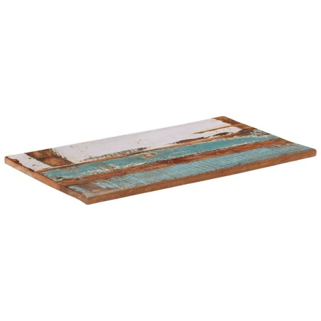 Dessus de table rectangulaire 60x100 cm 25-27 mm Bois récupéré