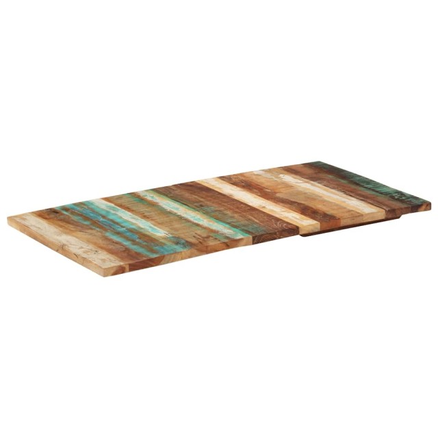 Dessus de table rectangulaire 60x120 cm 25-27 mm Bois récupéré