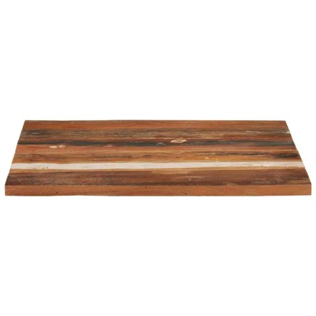 Dessus de table carré 70x70 cm 25-27 mm Bois de récupération