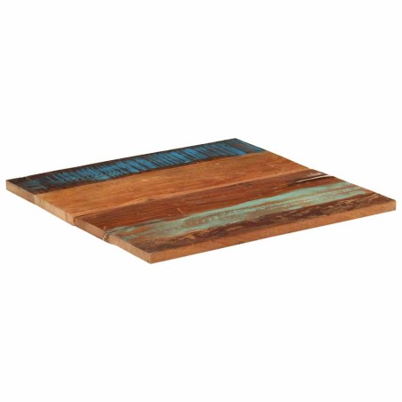 Dessus de table carré 70x70 cm 25-27 mm Bois de récupération