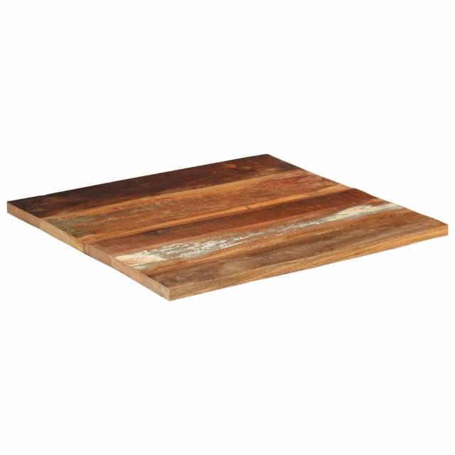 Dessus de table carré 70x70 cm 25-27 mm Bois de récupération