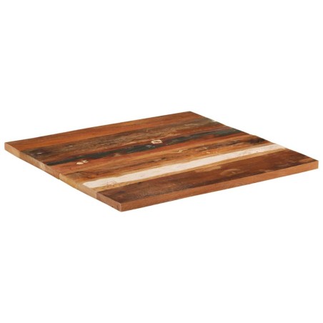 Dessus de table carré 70x70 cm 25-27 mm Bois de récupération