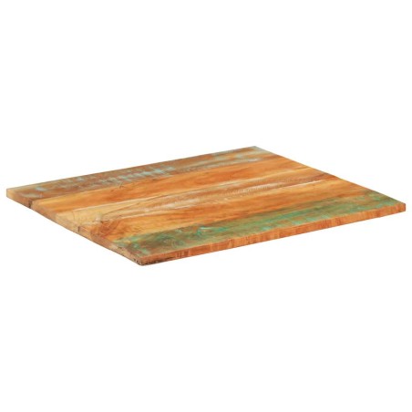 Dessus de table rectangulaire 70x80 cm 25-27 mm Bois récupéré