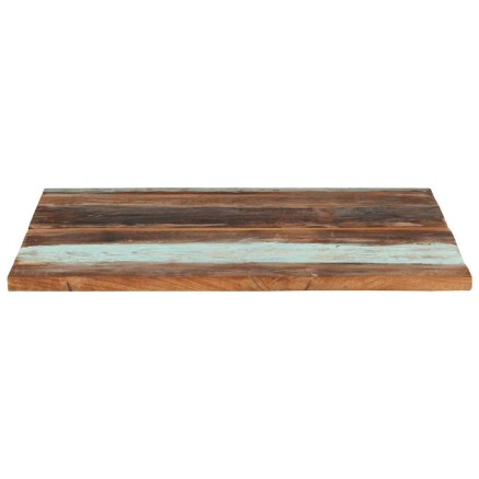 Dessus de table carré 80x80 cm 25-27 mm Bois de récupération 2