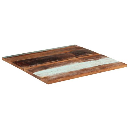 Dessus de table carré 80x80 cm 25-27 mm Bois de récupération
