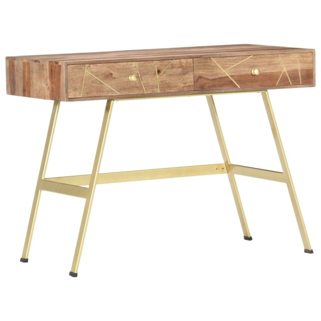 Bureau avec tiroirs 100x55x75 cm bois solide