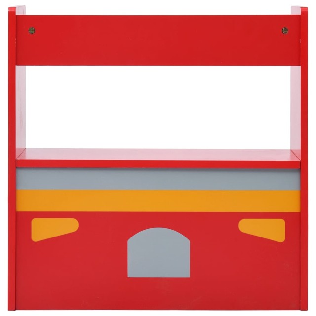 Jeu de table et chaises d'enfants 3 pcs Camion de pompiers Bois