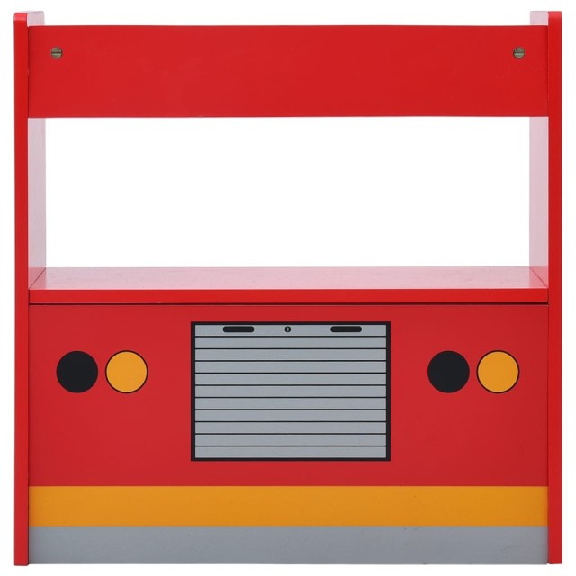 Jeu de table et chaises d'enfants 3 pcs Camion de pompiers Bois