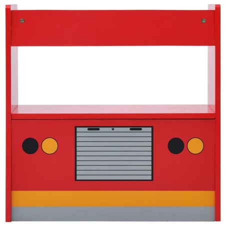 Jeu de table et chaises d'enfants 3 pcs Camion de pompiers Bois