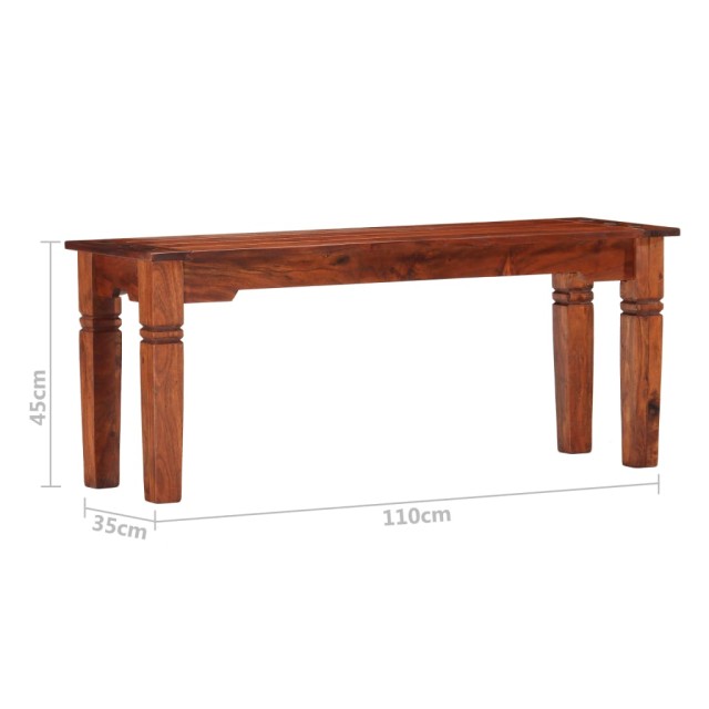 Banc 110 cm Bois d'acacia solide