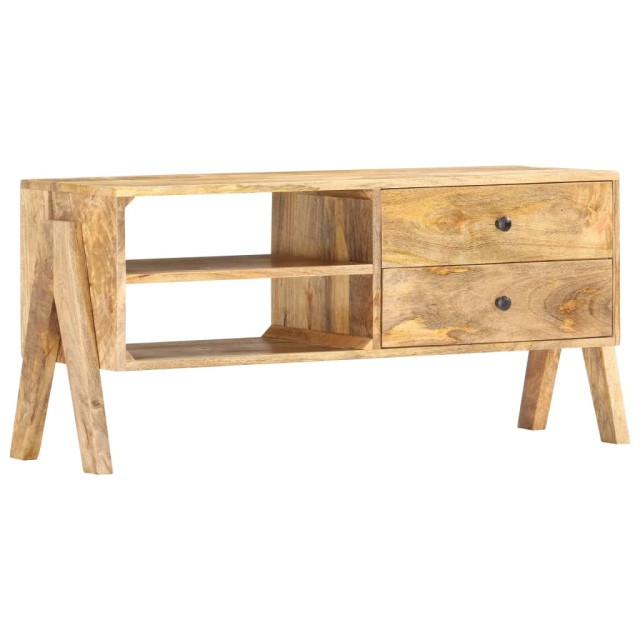 Meuble TV 97 x 35 x 47 cm Bois de manguier massif