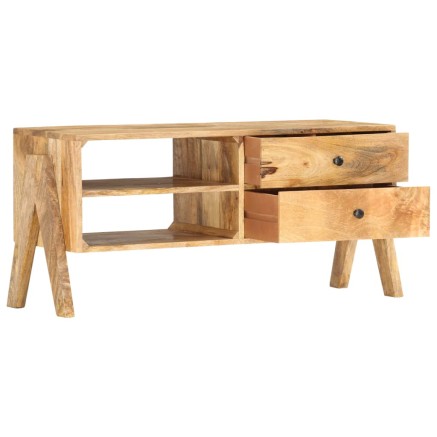 Meuble TV 97 x 35 x 47 cm Bois de manguier massif 2