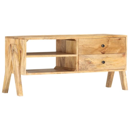 Meuble TV 97 x 35 x 47 cm Bois de manguier massif