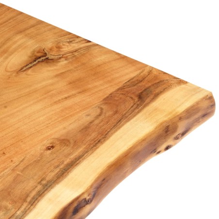 Dessus de table Bois d'acacia massif 80x(50-60)x2,5 cm