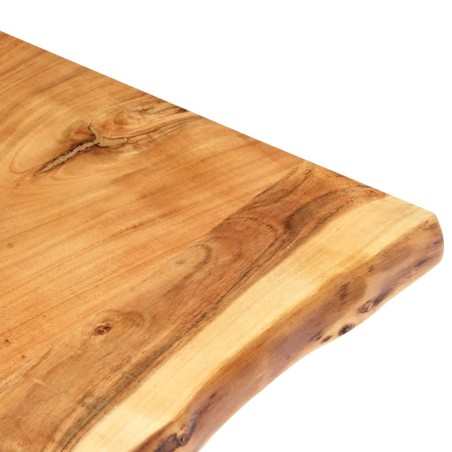 Dessus de table Bois d'acacia massif 80x(50-60)x3,8 cm