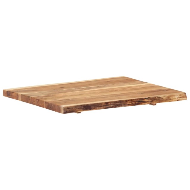 Dessus de table Bois d'acacia massif 80x(50-60)x3,8 cm