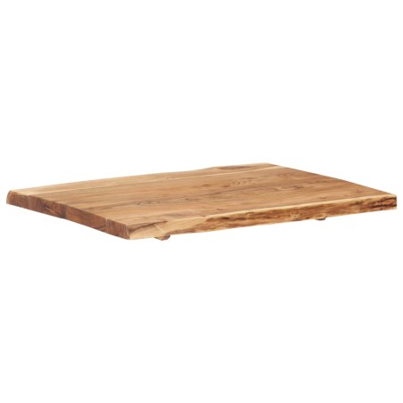 Dessus de table Bois d'acacia massif 80x(50-60)x3,8 cm