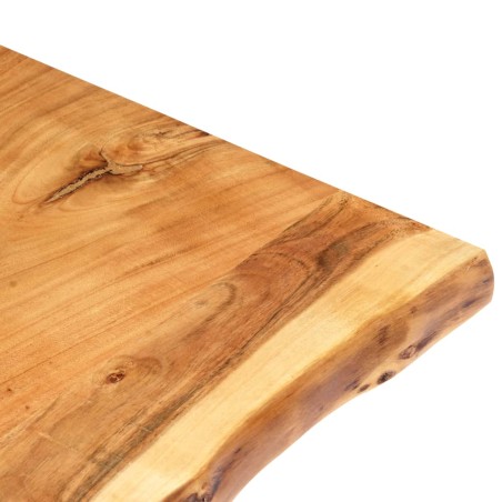 Dessus de table Bois d'acacia massif 100x(50-60)x2,5 cm