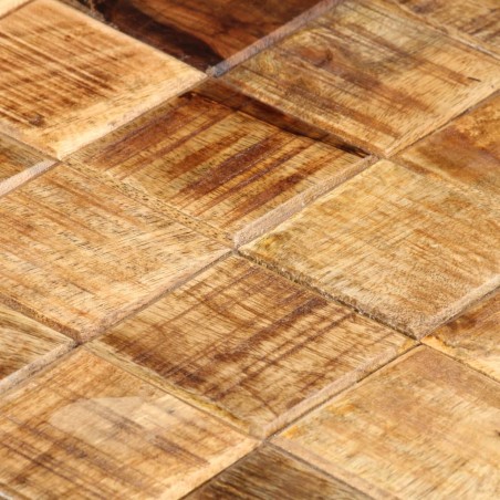 Tables basses 2 pcs avec design de blocs Bois de manguier brut