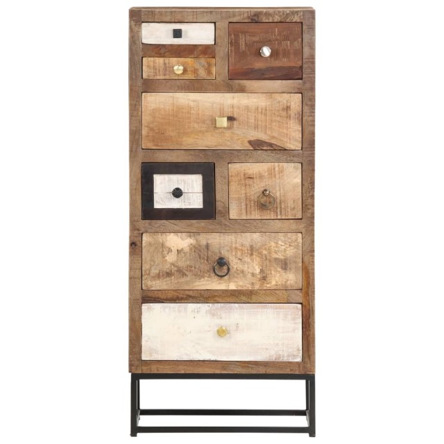 Armoire à tiroirs 45 x 30 x 105 cm Bois de récupération massif