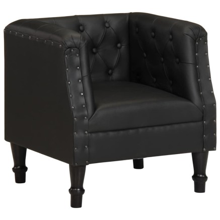 Fauteuil Noir Cuir véritable