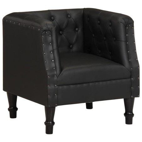 Fauteuil Noir Cuir véritable