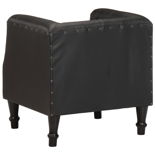 Fauteuil Noir Cuir véritable