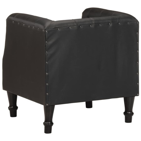 Fauteuil Noir Cuir véritable