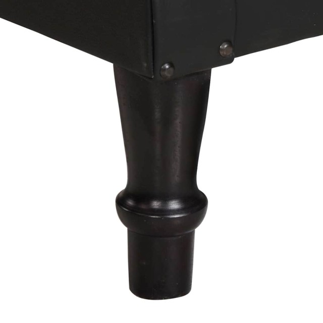 Fauteuil Noir Cuir véritable