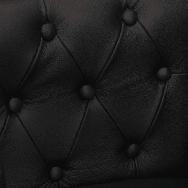 Fauteuil Noir Cuir véritable