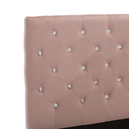 Cadre de lit sans matelas Rose Velours 120x200 cm