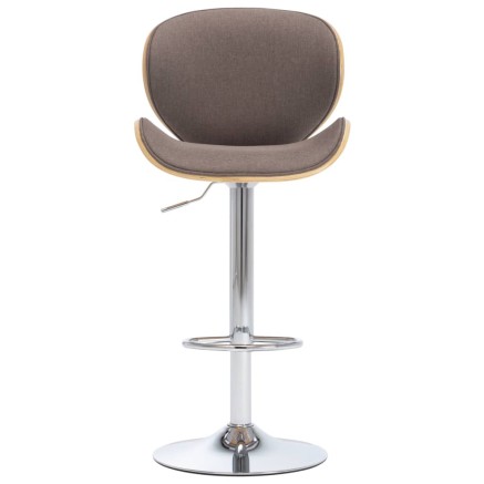 Tabouret de bar Taupe Tissu 2