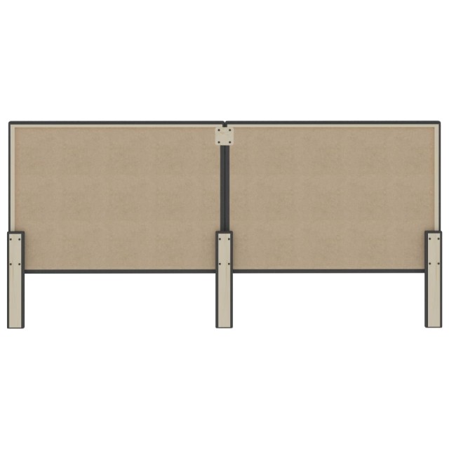 Tête de lit Gris foncé Tissu 200x200 cm