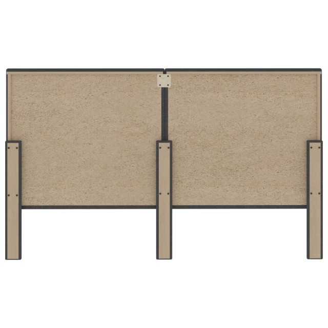 Tête de lit touffetée Gris foncé Tissu 160x200 cm